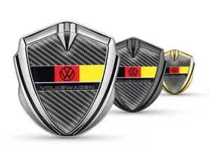 VW Emblem Silicon Badge Sports Design High-Quality